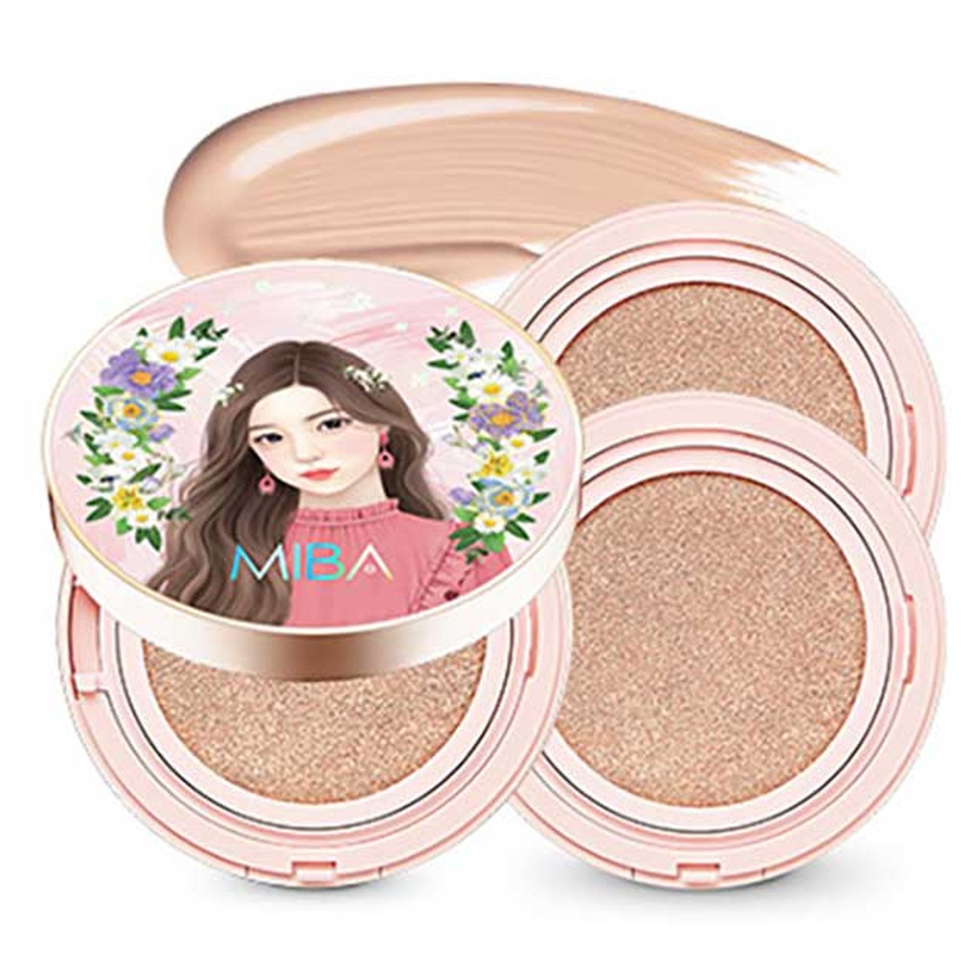 미바 왕쿠션 시즌2 대용량 쿠션 파운데이션 25g 본품 + 리필 25g 2P, 21호 화사한피부, 1개 상세 이미지 1