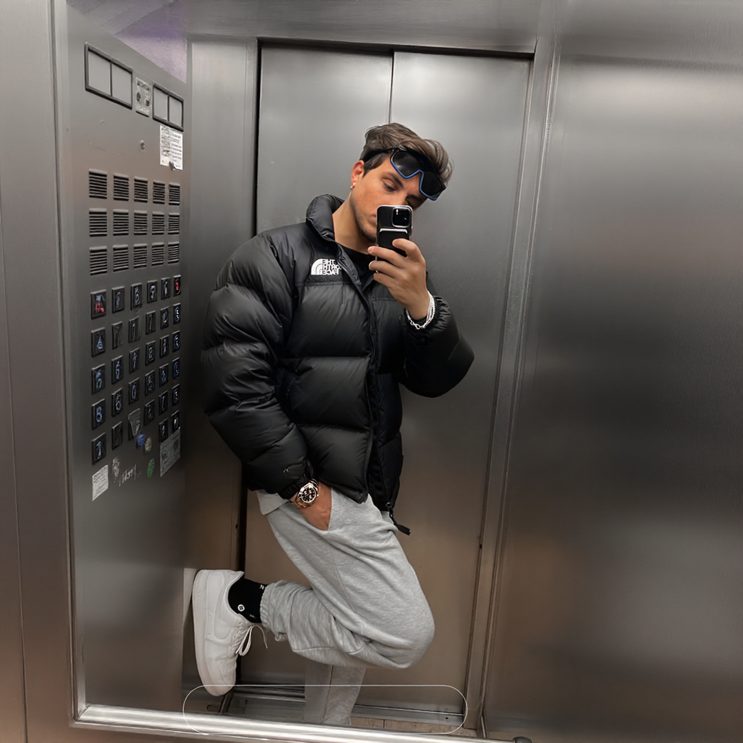 노스페이스 눕시 패딩 숏 푸퍼 자켓 점퍼 블랙 COCOBLNAK 양말증정 상세 이미지 1