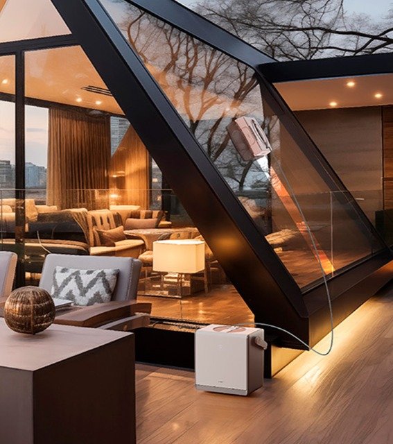 ECOVACS 윈봇 W2 옴니 창문 로봇 청소기 WG821-11, WG821-11EG, 혼합색상 상세 이미지 2