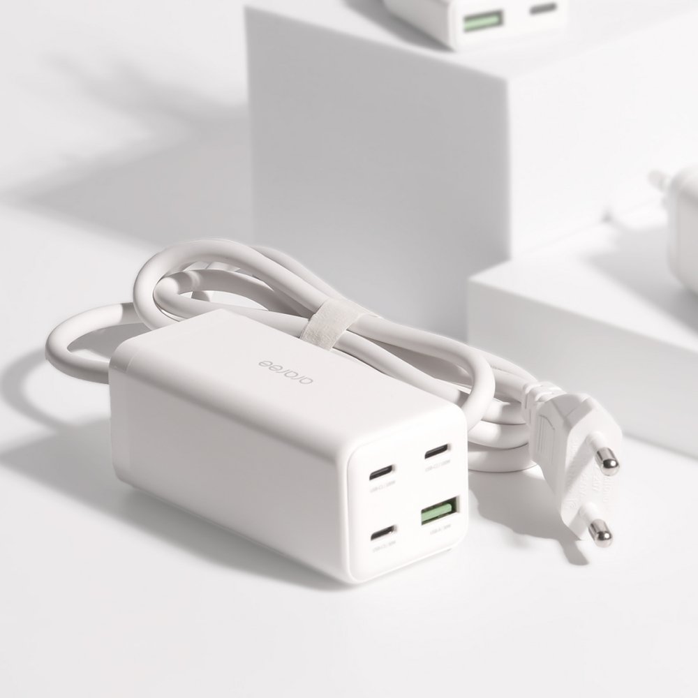 100W GaN 4포트 1.5m 전원선 일체형 PD PPS 초고속 충전기 볼트100 상세 이미지 1