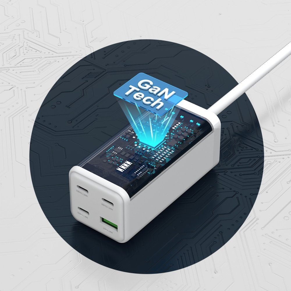 100W GaN 4포트 1.5m 전원선 일체형 PD PPS 초고속 충전기 볼트100 상세 이미지 2