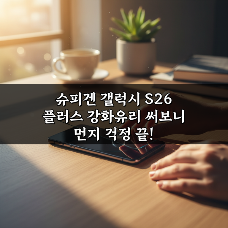 슈피겐 갤럭시 S26 플러스 강화유리 써보니 먼지 걱정 끝!
