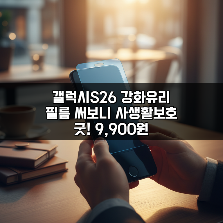 갤럭시S26 강화유리 필름 써보니 사생활보호 굿! 9,900원