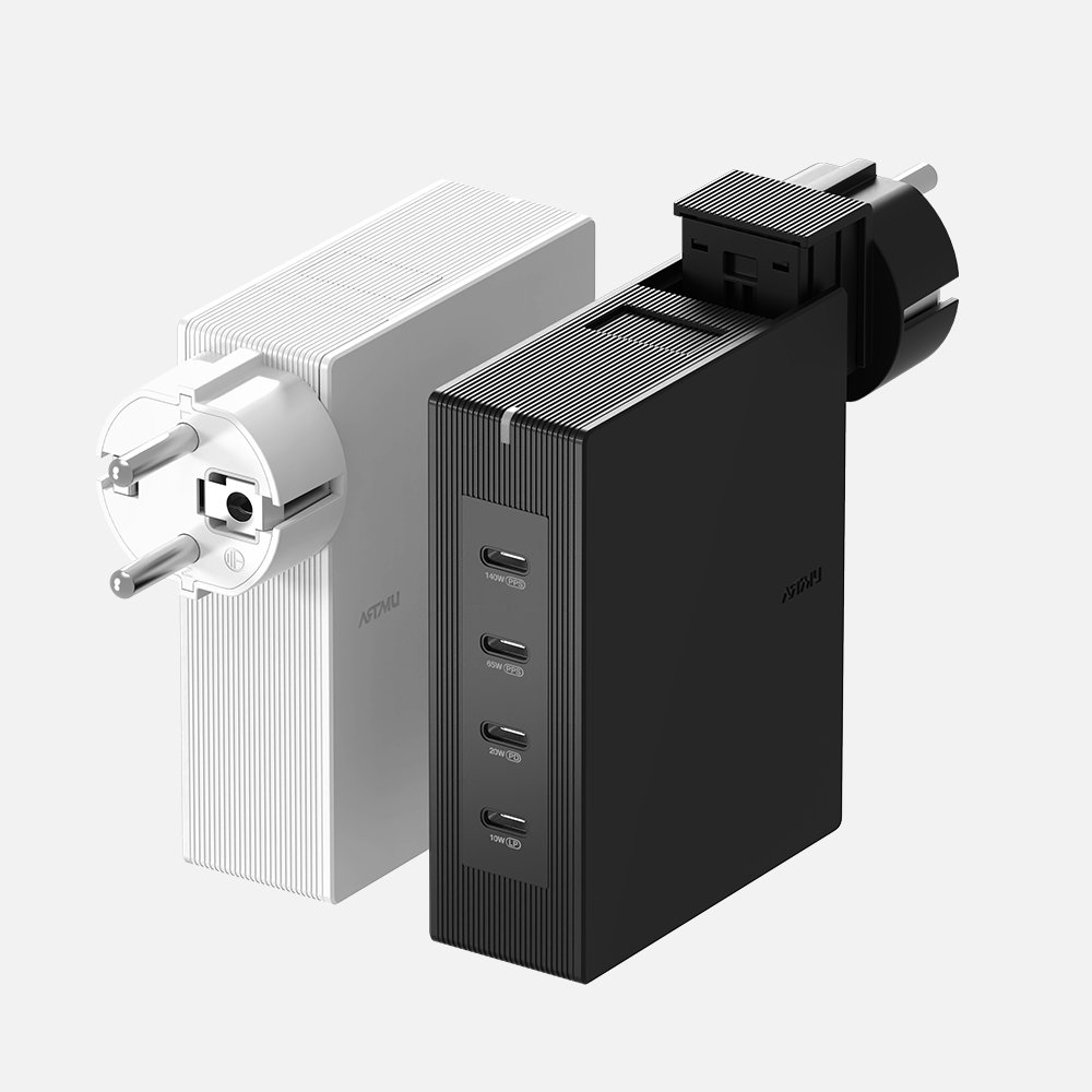 PD3.1 140W 여행용 접지 멀티 초고속충전기 GT410 화이트 상세 이미지 1