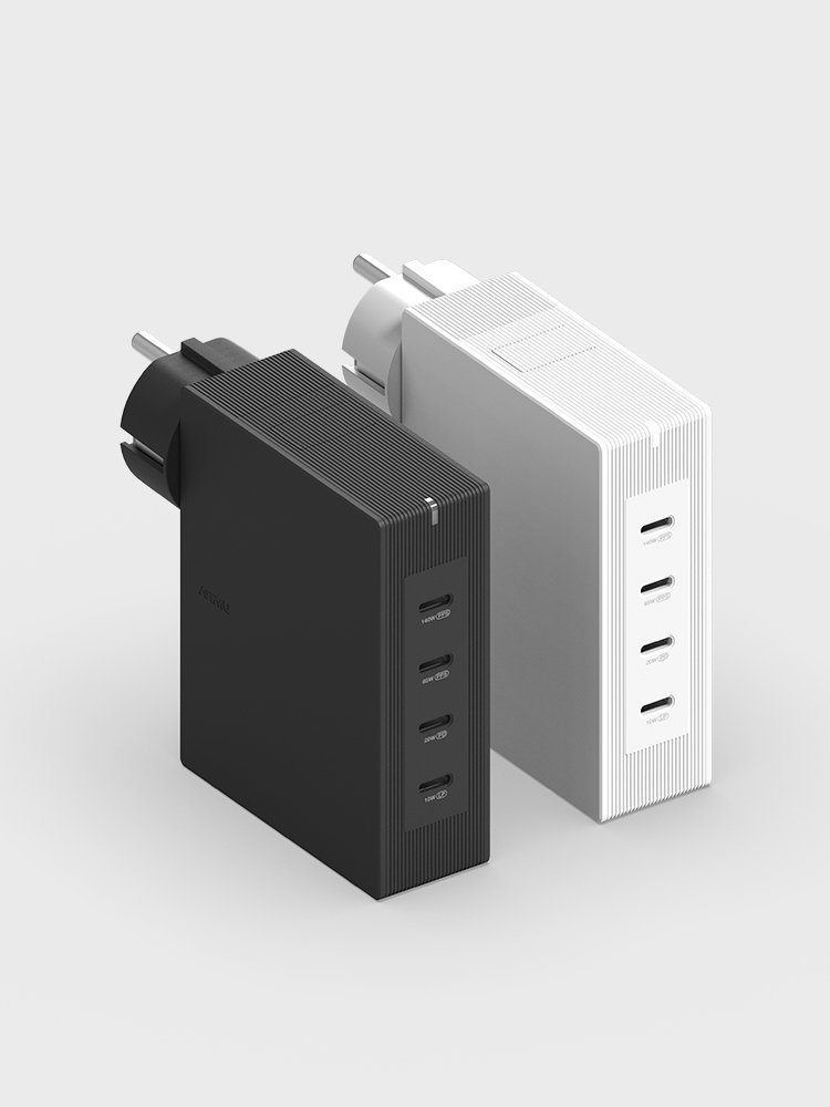 PD3.1 140W 여행용 접지 멀티 초고속충전기 GT410 화이트 상세 이미지 2