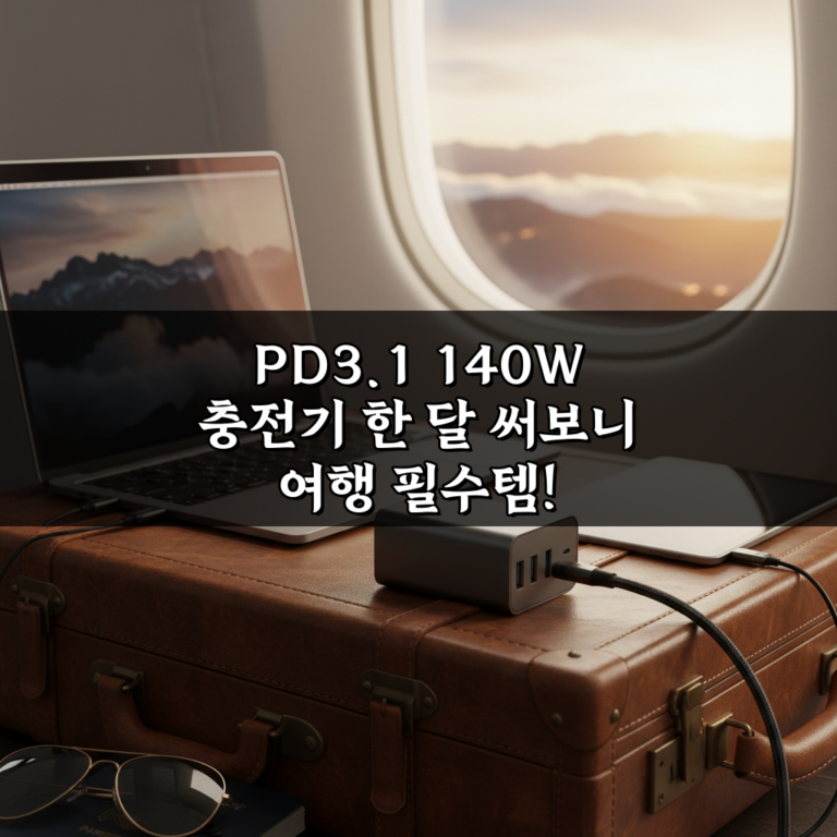 PD3.1 140W 충전기 한 달 써보니 여행 필수템!