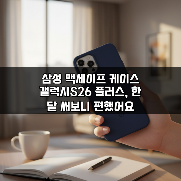 삼성 맥세이프 케이스 갤럭시S26 플러스, 한 달 써보니 편했어요