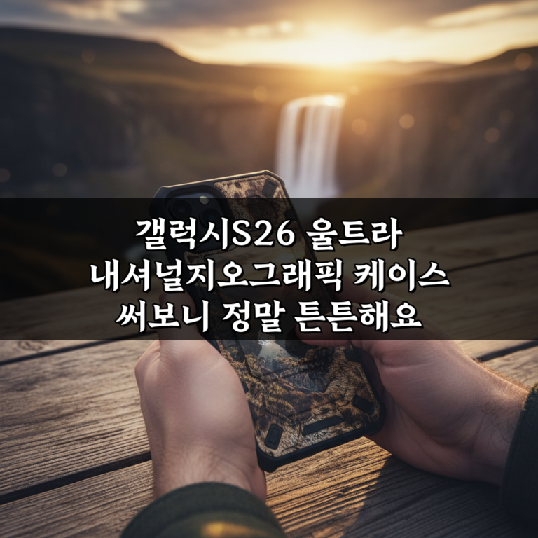 갤럭시S26 울트라 내셔널지오그래픽 케이스 써보니 정말 튼튼해요