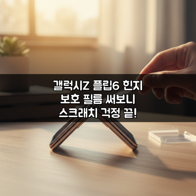갤럭시Z 플립6 힌지 보호 필름 써보니 스크래치 걱정 끝!