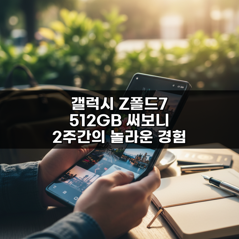 갤럭시 Z폴드7 512GB 써보니 2주간의 놀라운 경험