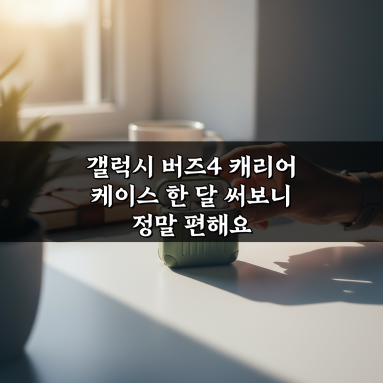 갤럭시 버즈4 캐리어 케이스 한 달 써보니 정말 편해요