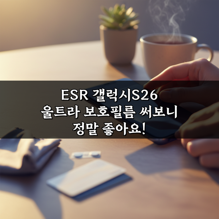 ESR 갤럭시S26 울트라 보호필름 써보니 정말 좋아요!