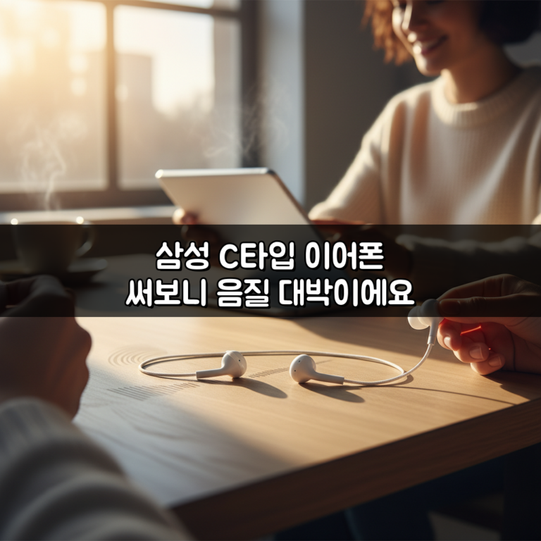 삼성 C타입 이어폰 써보니 음질 대박이에요