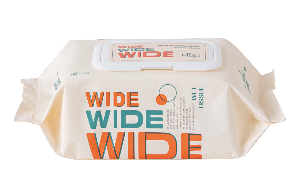 미엘 와이드 빅사이즈 엠보싱 대형 간병용 요양병원용 병원용 물티슈 60매 총10팩 상세 이미지 2
