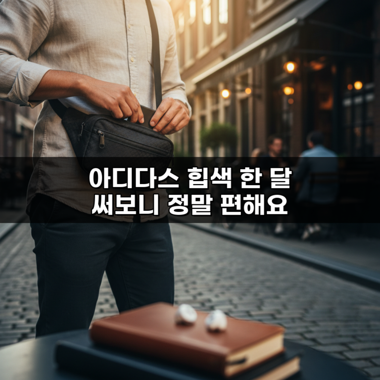 아디다스 힙색 한 달 써보니 정말 편해요