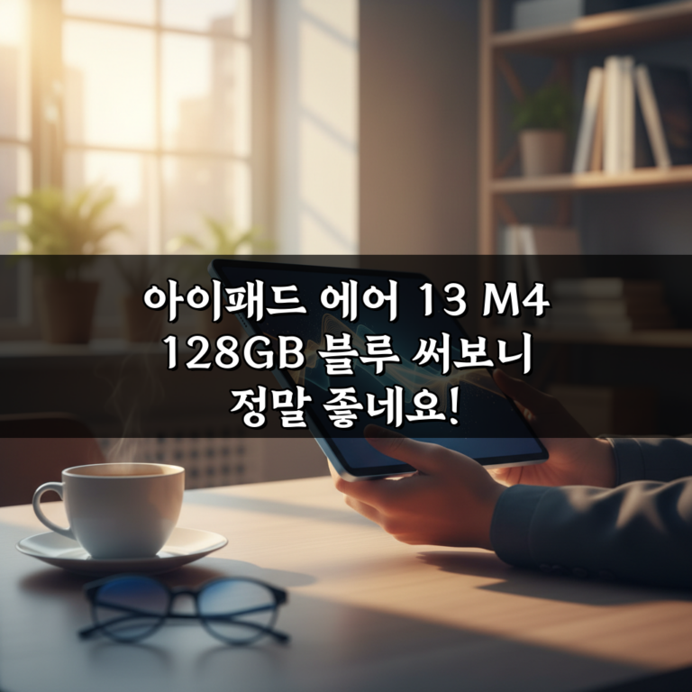 아이패드 에어 13 M4 128GB 블루 써보니 정말 좋네요!