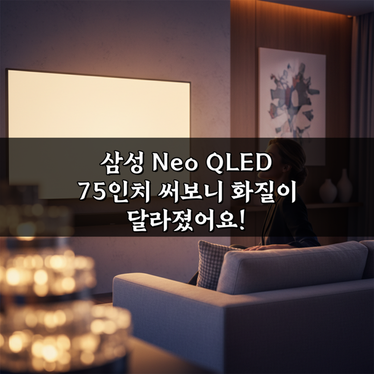 삼성 Neo QLED 75인치 써보니 화질이 달라졌어요!