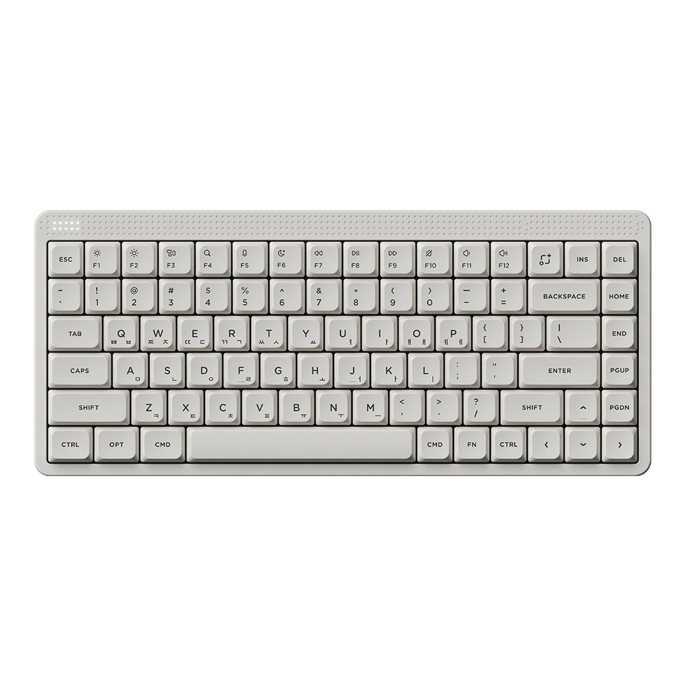 NUPHY NODE75 기계식키보드 로우 프로파일 루나 화이트, 나노 저소음 블러시축 상세 이미지 2