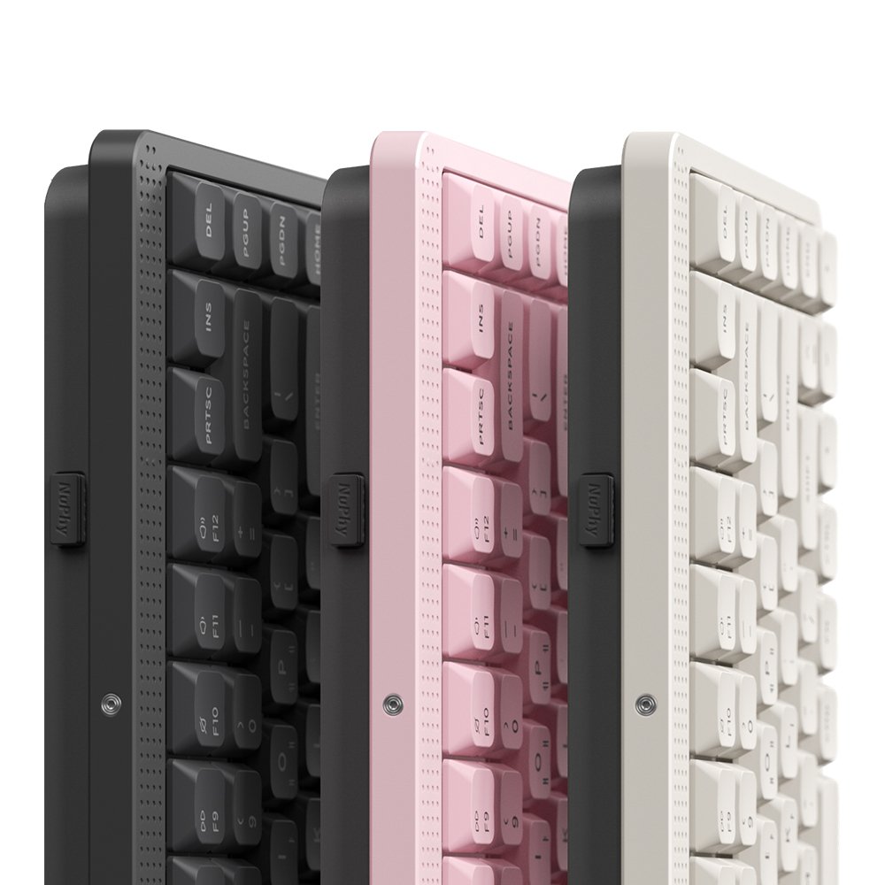 NUPHY NODE75 기계식키보드 로우 프로파일 루나 화이트, 나노 저소음 블러시축 상세 이미지 2