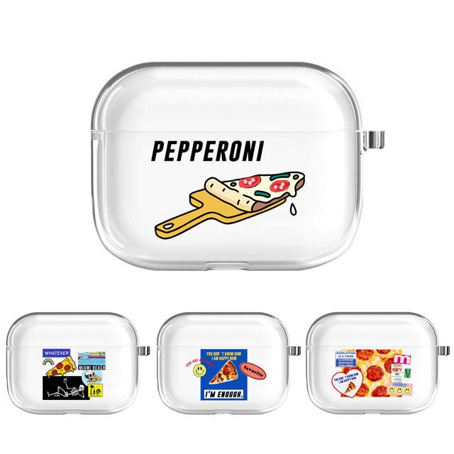 키치 피자 에어팟 프로3 3세대 투명 젤리 케이스 상세 이미지 2