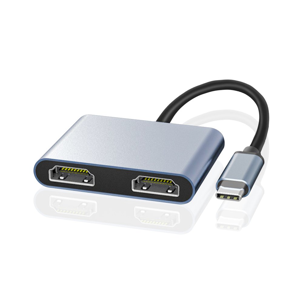 아모란나 C타입 듀얼 모니터 분배기 HDMI 컨버터 MST 허브 2in1 상세 이미지 1