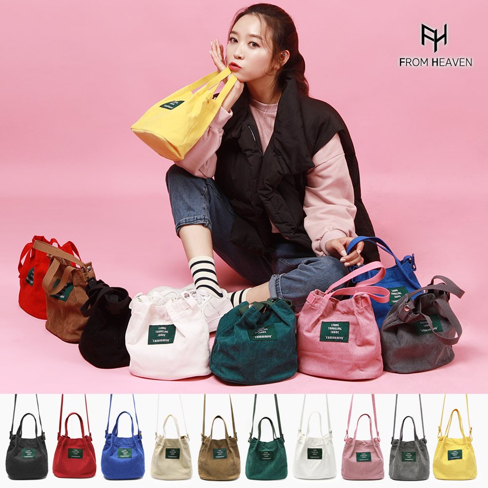 골덴에코 데일리 미니크로스 코듀로이에코백 상세 이미지 1