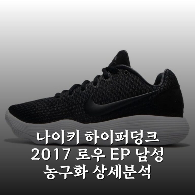 나이키 하이퍼덩크 2017 로우 EP 남성 농구화 상세분석