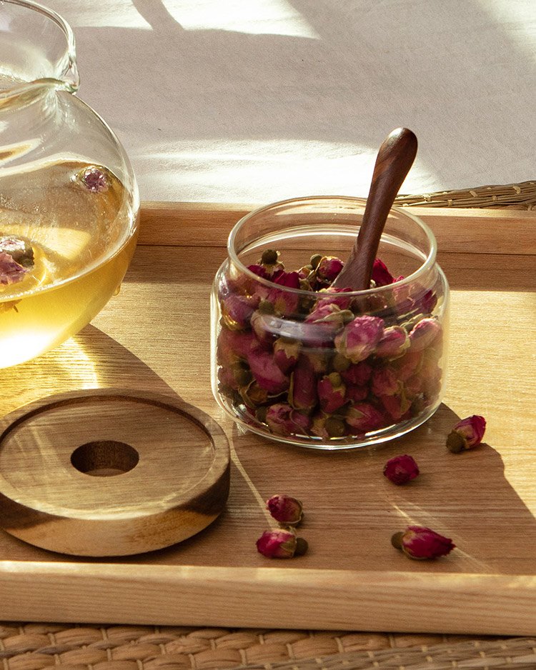 천연나무 내열 유리저장병 원목 캐니스터 소(CRO0011) 상세 이미지 1