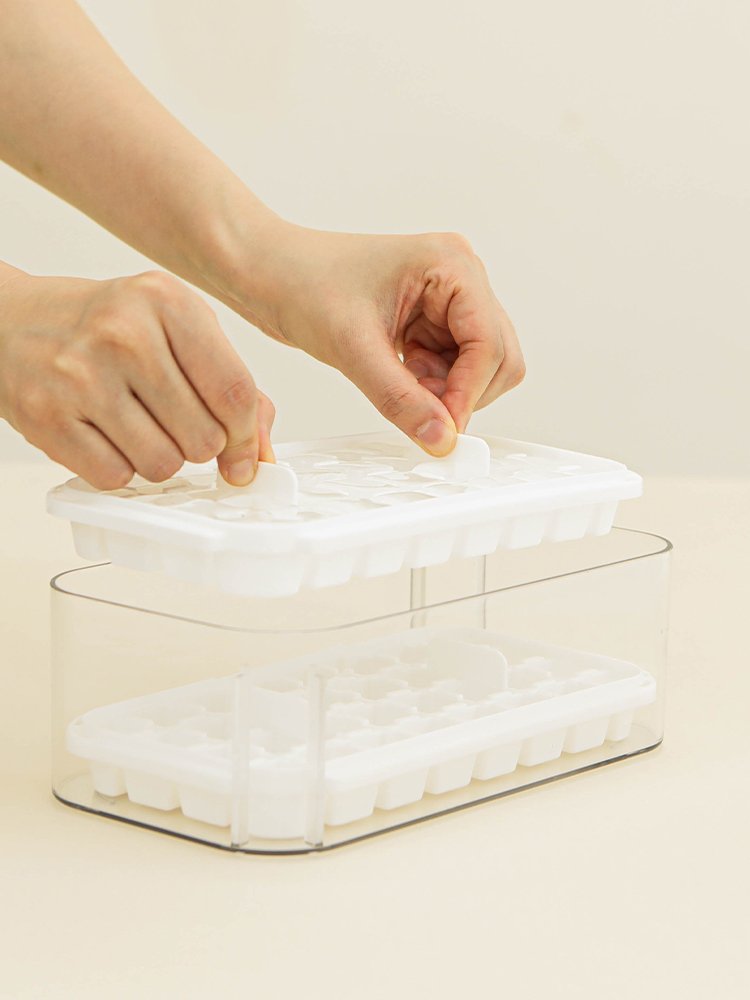 원터치 각얼음트레이 32구 2P+냉동실얼음통+스쿱세트 상세 이미지 2