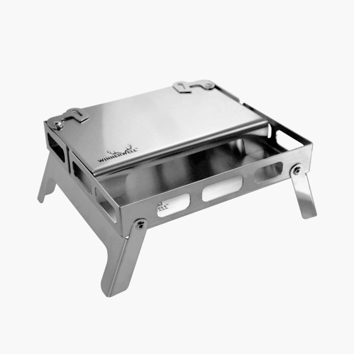 위너웰 백팩 스토브 전용 트레이 보드 세트 티타늄 접이식 화로 받침대 상세 이미지 1