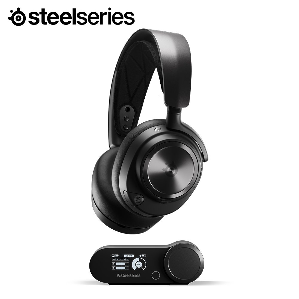 스틸시리즈 Arctis Nova Pro 무선 게이밍 헤드셋 블랙 상세 이미지 1