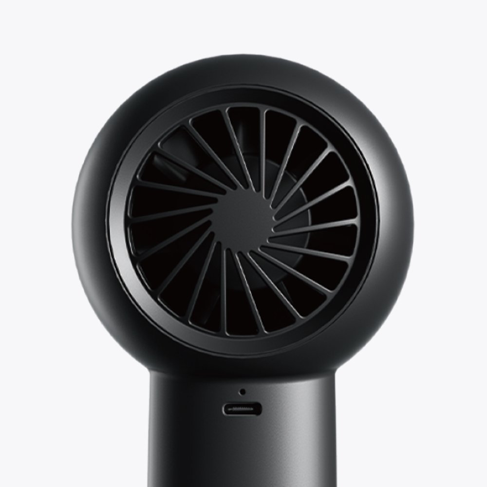휴대용 손 선풍기 6000mAh 손풍기 핸디 목걸이 미니 선풍기 Life5Plus 카본 블랙 상세 이미지 2
