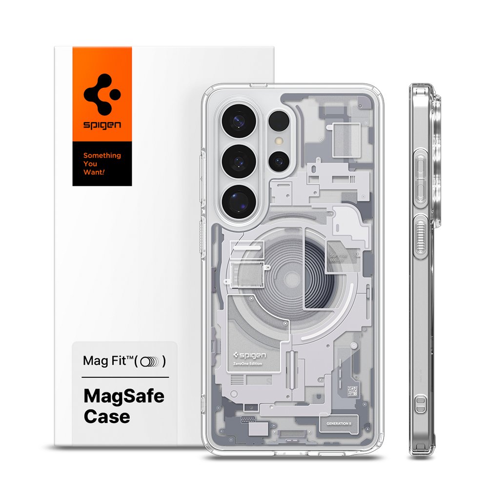 25W 충전 슈피겐 갤럭시 맥세이프 케이스 울트라하이브리드맥핏 제로원 화이트, 갤럭시S26 울트라 상세 이미지 1