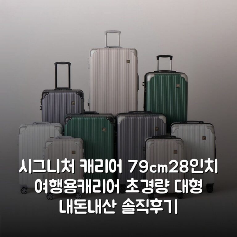 시그니처 캐리어 79cm(28인치) 여행용캐리어 초경량 대형 내돈내산 솔직후기