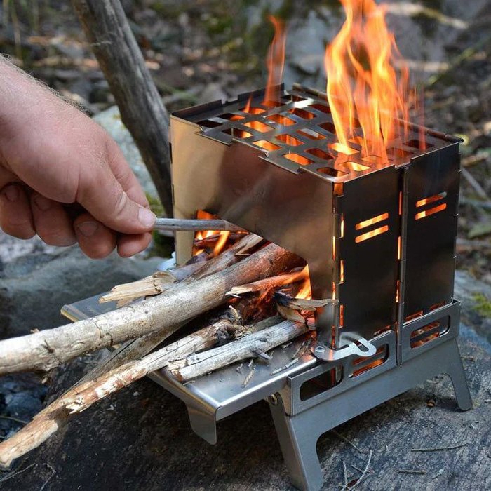 위너웰 백팩 스토브 전용 트레이 보드 세트 티타늄 접이식 화로 받침대 상세 이미지 2