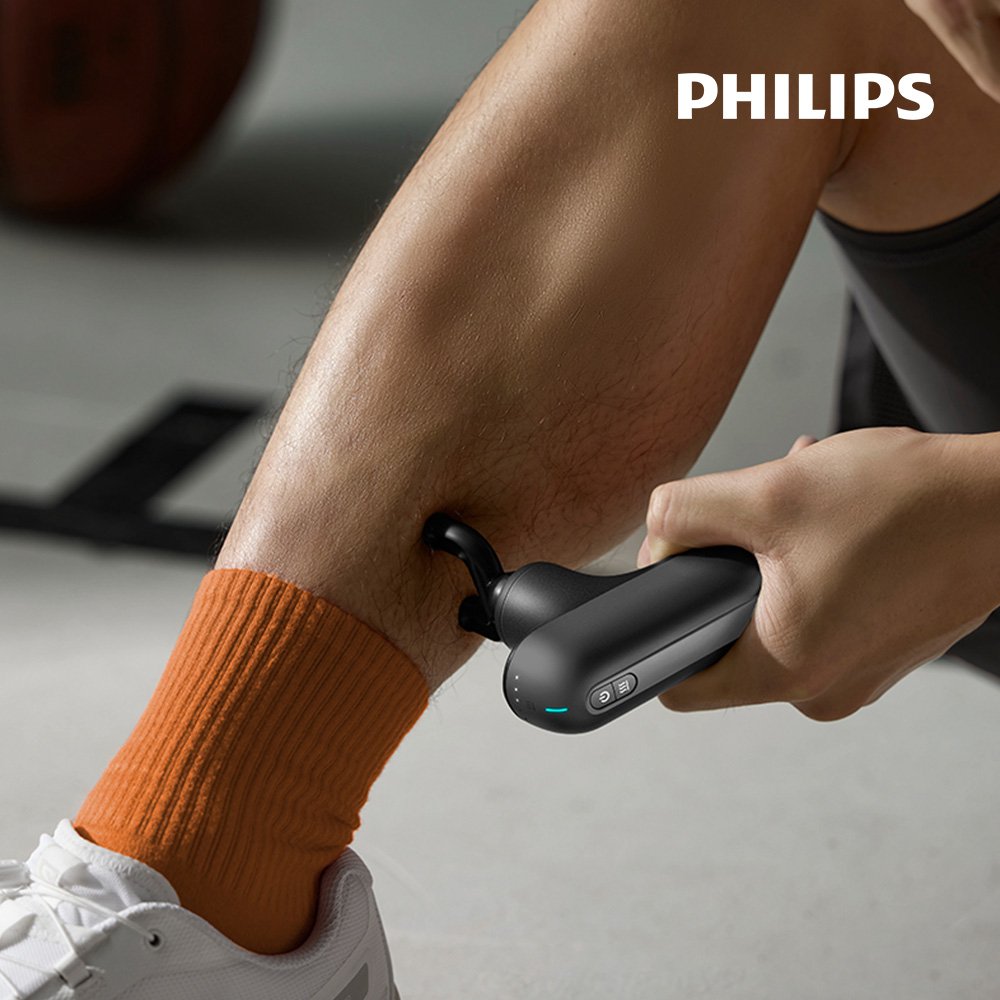 필립스 히트핏 미니 마사지건 PPM7512 6종헤드 온열 헬스 여행 휴대용 안마기 상세 이미지 2