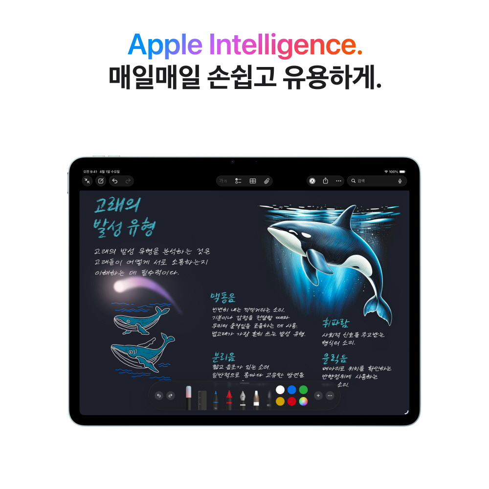 (1차예약) 애플 아이패드 에어 11 M4 WiFi 128GB 블루 MH314KH/A 상세 이미지 1