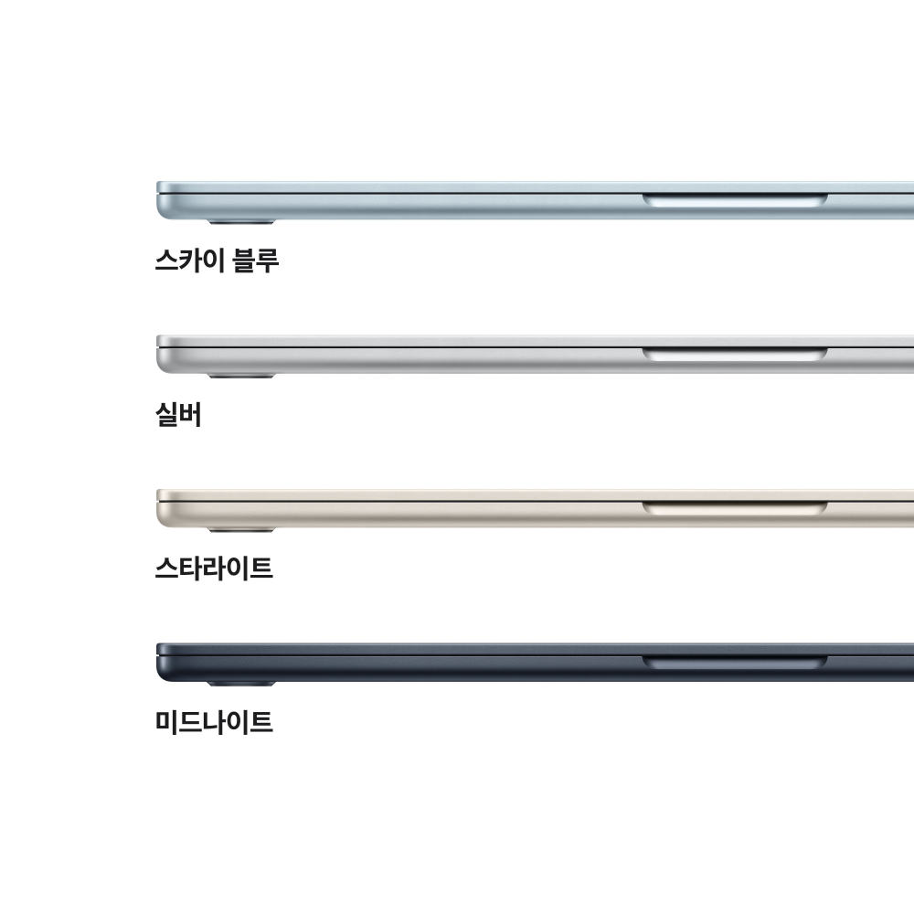 (1차예약) 애플 맥북에어 15 M5 (CPU 10코어/GPU 10코어) 24GB 1TB 실버 MDVC4KH/A 상세 이미지 1