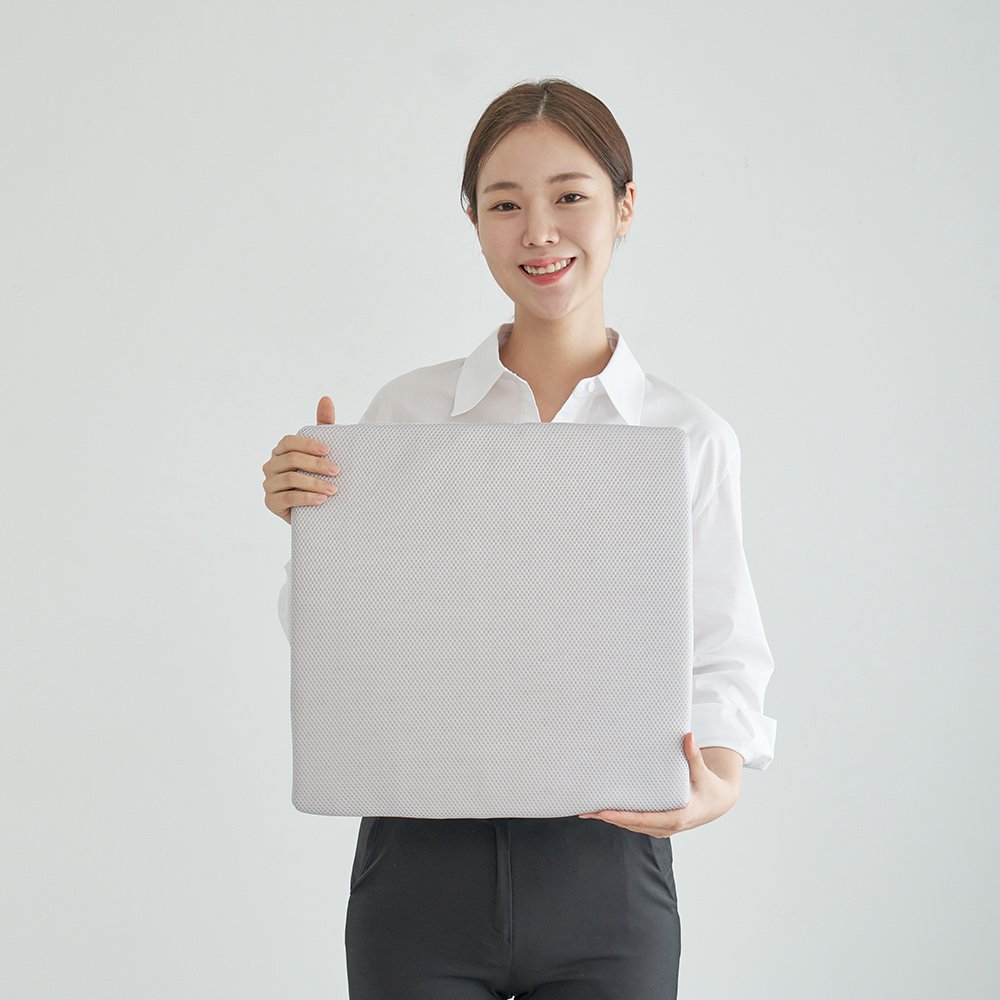 라텍스 방석 사무실 의자방석 수험생 키높이 두꺼운 쿠션 단품 3cm M 에어매쉬 상세 이미지 2