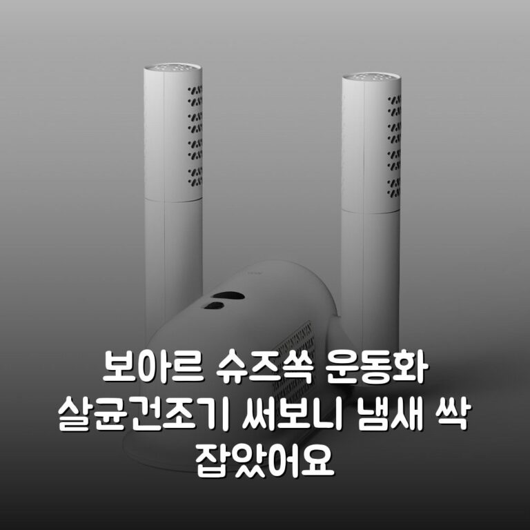 보아르 슈즈쏙 운동화 살균건조기 써보니 냄새 싹 잡았어요